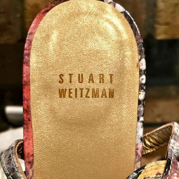 Stuart Weitzman 'Onceover' High Heel Platform Sandal Wmn Sz 9 - Picture 9 of 10